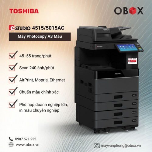 Thuê Máy Photocopy Màu Toshiba e-STUDIO 4515AC 5015AC | Màu Sắc Chuyên Nghiệp – Hiệu Năng Cao – Công Suất Lớn